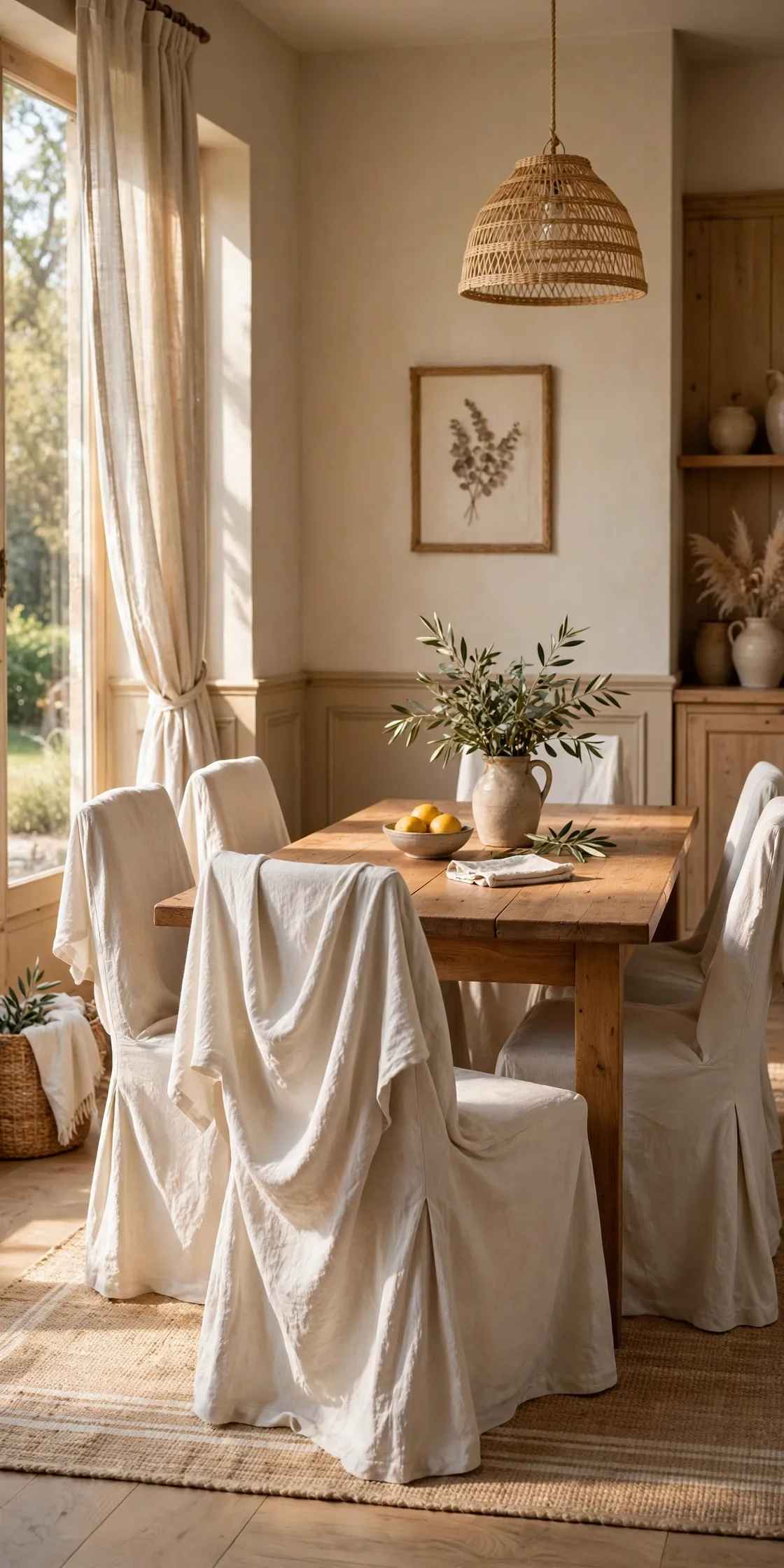 Slipcovered Chairs image