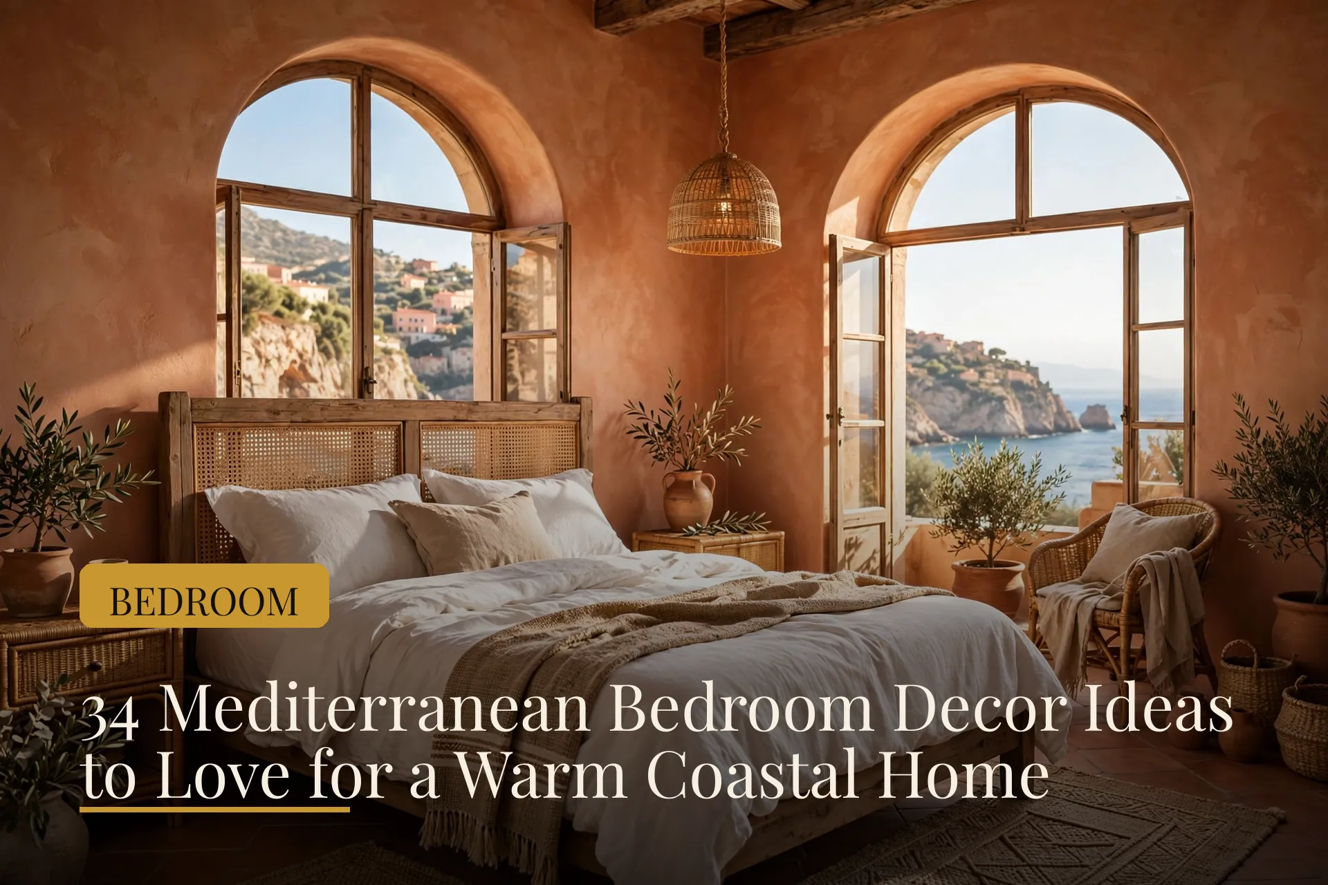 mediterranean bedroom decor ideas image