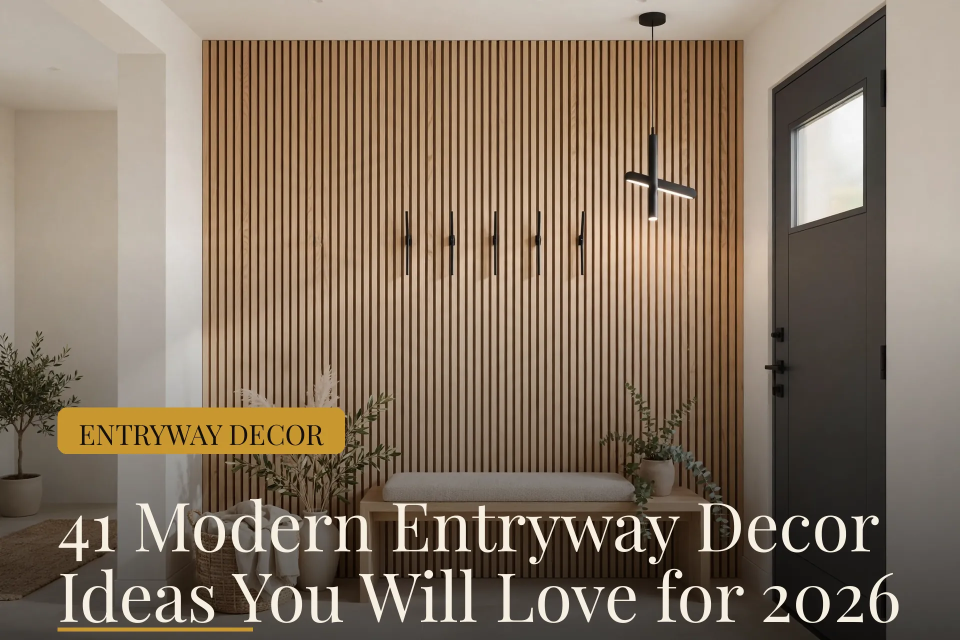 entryway decor ideas modern image